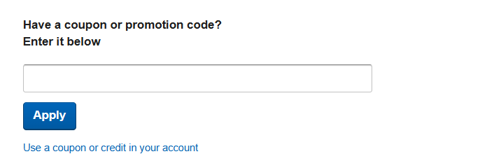 Orbitz promo code field